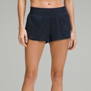 Lululemon Hotty Hot High-Rise Lined Short 2.5” True Navy